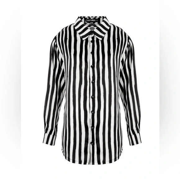 Disturbia Paranormal Oversized Shirt Size US 4 / UK 8 - Picture 7 of 10